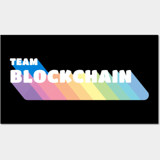 Team Blockchain Colorful Posters and Art
